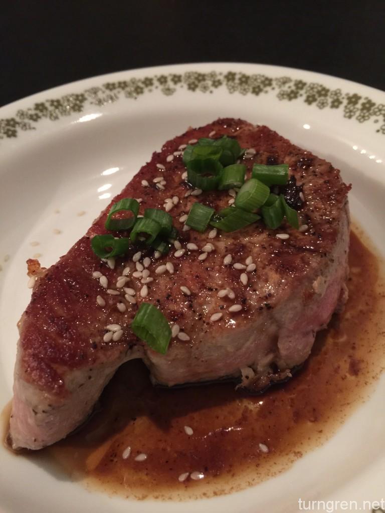Pan-Seared Tuna Steaks with Asian(ish) Sauce - turngren.net